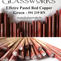 Effetre Pastel Red Copper Green (EP 591 219)